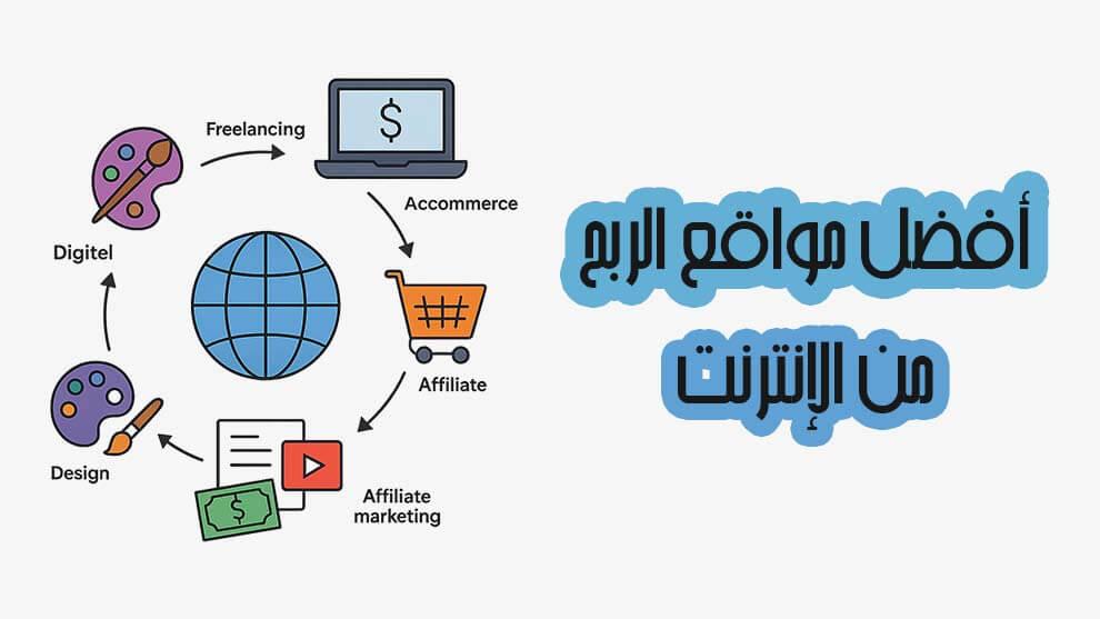 أفضل مواقع الربح من الإنترنت باللغة العربية