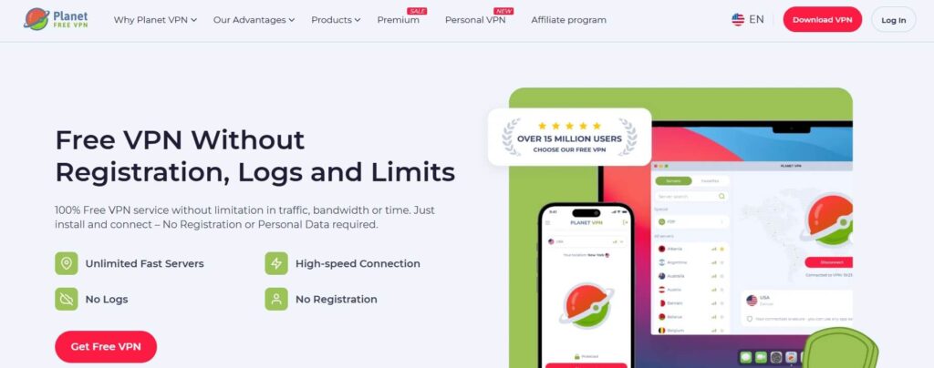 برنامج Planet VPN