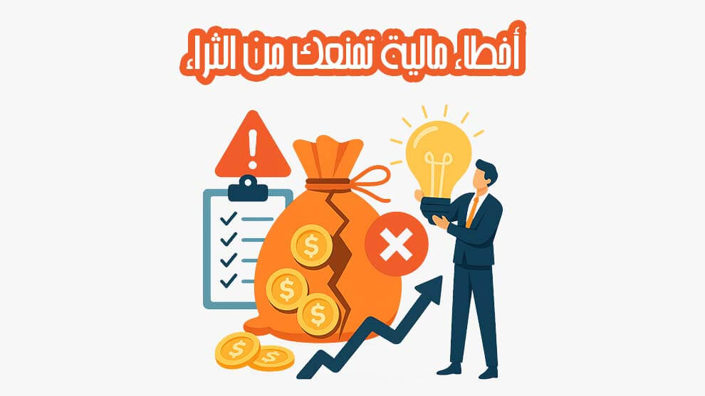 10 أخطاء مالية تمنعك من الثراء